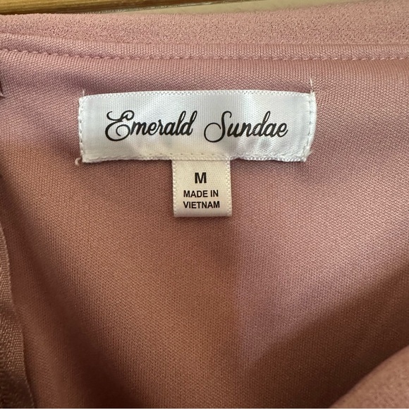 Dusty Mauve Emerald Sundae Bridesmaid Dress Size M - Picture 9 of 10